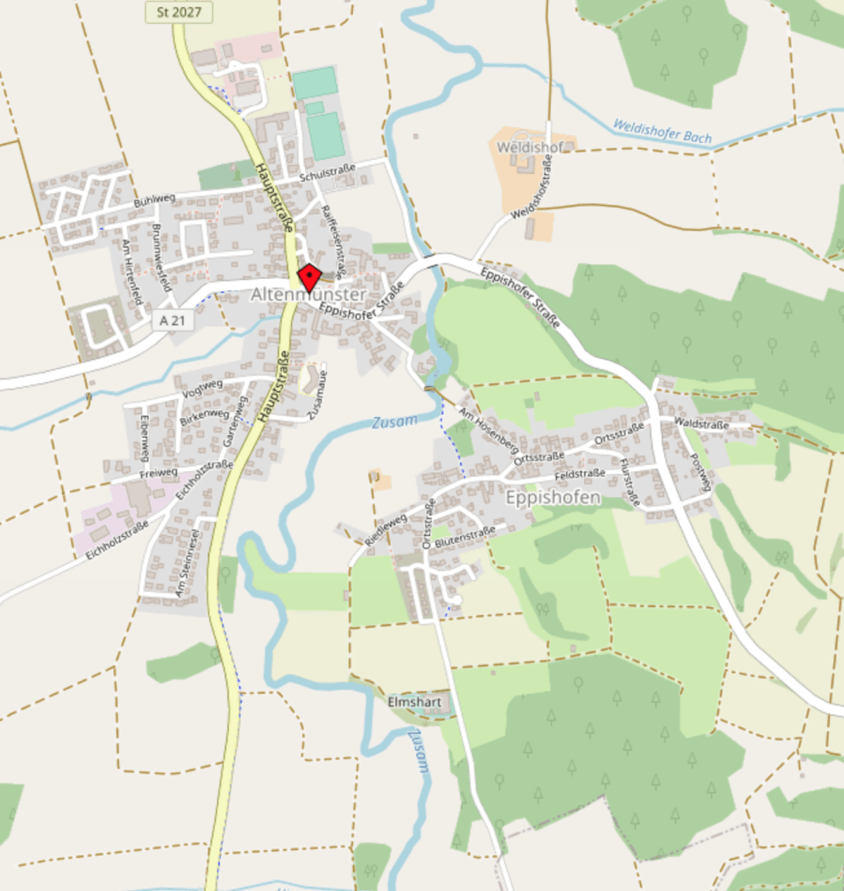 Landkarte Altenmünster